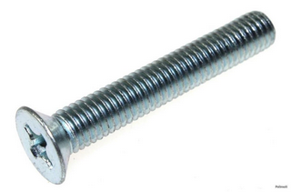 Винт 2*25 потай, цинк, DIN 965