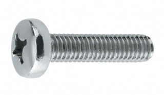 Винт 10*25 полусфера,  (1000 шт)